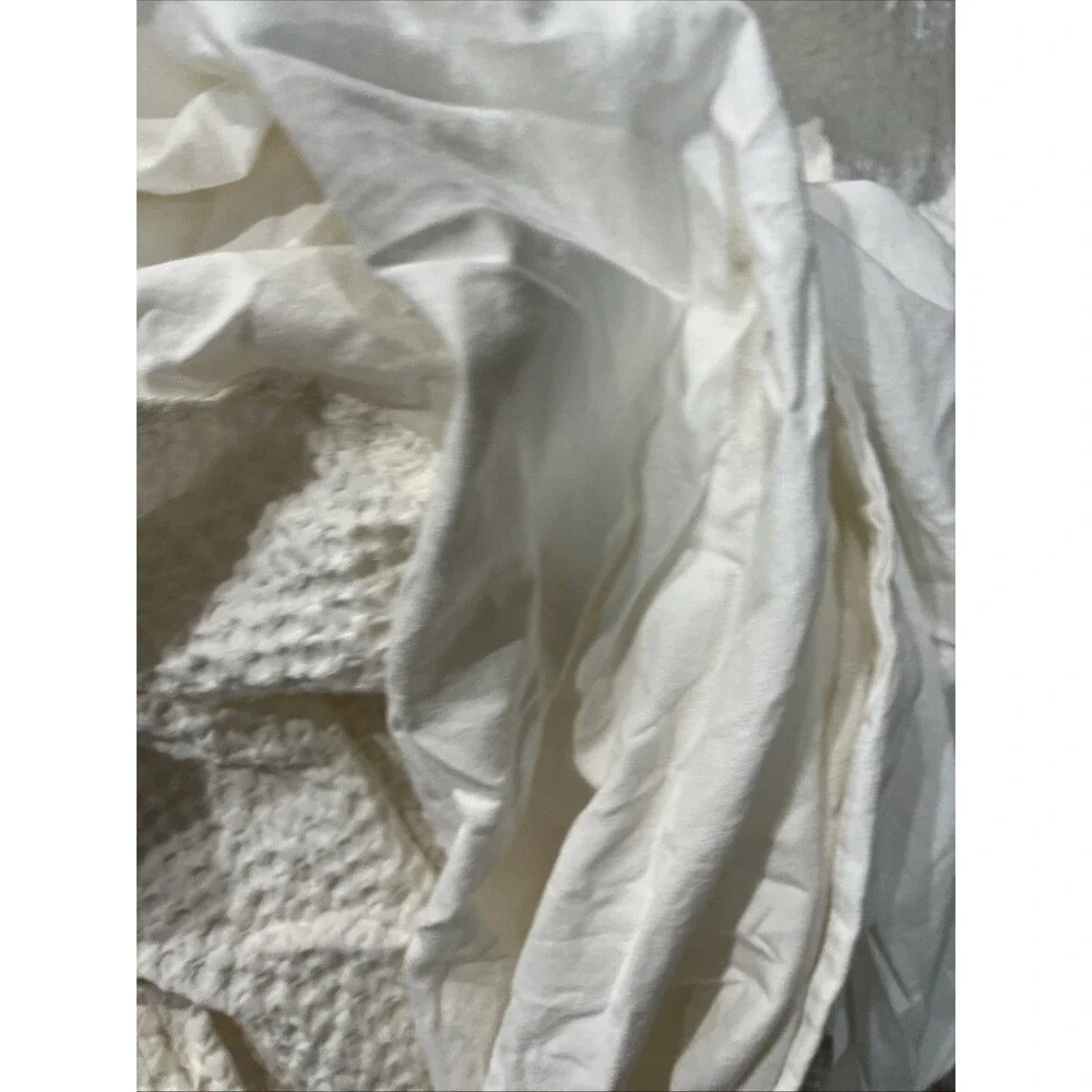 QUINCE ORGANIC LUXE HONEYCOMB DUVET COVER KING ~ CAL KING UNDYED|MSRP $114